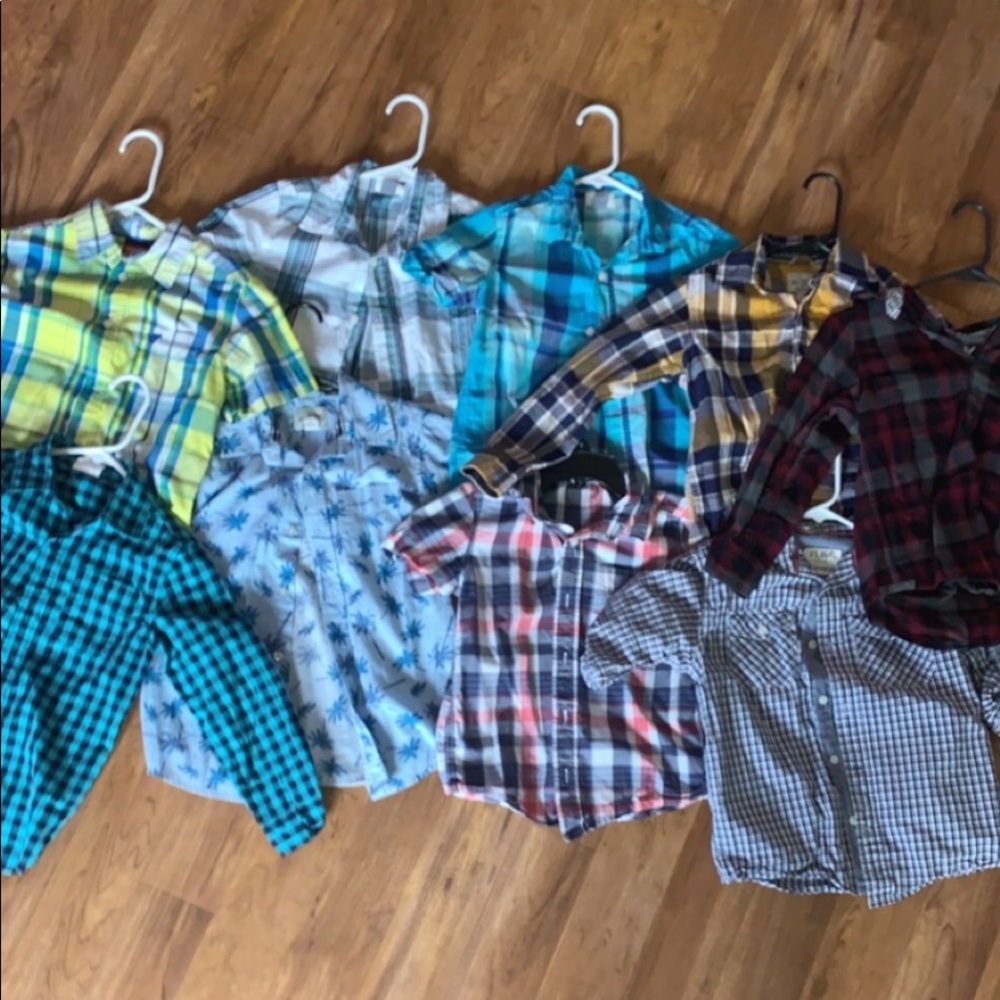 9 boys dress shirts